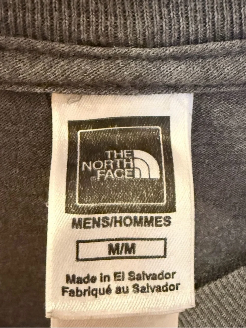 The North Face Men's Half Dome Logo T-Shirt Size Medium Grey Orange (D)